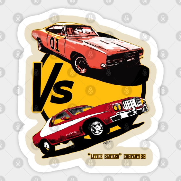 Dukes Vs Starsky e Hutch Sticker by LittleBastard